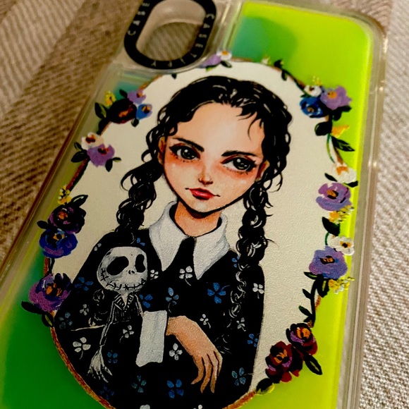 Casetify Accessories - Casetify - Wednesday Addams with Jack Skellingoton
